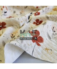 Desenli Kapitone Kumaş | Çiçek