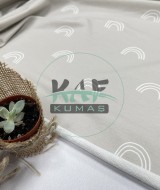  Baskılı Penye İki İplik Kumaş | Gökkuşağı