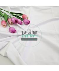 Penye %95 Pamuk %5 Elastan İki İplik Kumaş | Beyaz