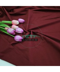 Penye %95 Pamuk %5 Elastan İki İplik Kumaş | Bordo