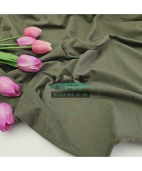 Penye %95 Pamuk %5 Elastan İki İplik Kumaş | Haki