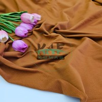 Penye %95 Pamuk %5 Elastan İki İplik Kumaş | Konyak Rengi