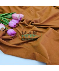 Penye %95 Pamuk %5 Elastan İki İplik Kumaş | Konyak Rengi