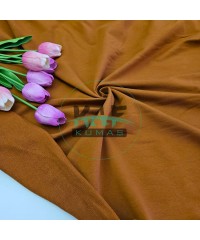 Penye %95 Pamuk %5 Elastan İki İplik Kumaş | Konyak Rengi