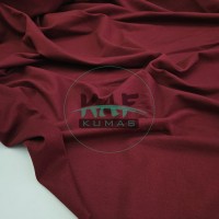 Penye %95 Pamuk %5 Elastan İki İplik Kumaş | Bordo