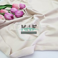 Penye %95 Pamuk %5 Elastan İki İplik Kumaş | Açık Bej