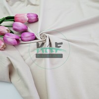 Penye %95 Pamuk %5 Elastan İki İplik Kumaş | Açık Bej