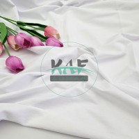 Penye %95 Pamuk %5 Elastan İki İplik Kumaş | Beyaz