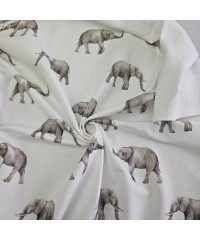  Baskılı Penye İki İplik Kumaş | Fil