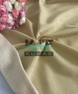 Gold Simli Diagonel İki İplik 1 mt Kumaş