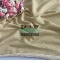 Gold Simli %95 Pamuk %5 Sim Diagonel İki İplik Kumaş