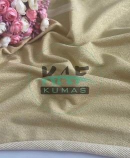 Gold Simli Diagonel İki İplik 1 mt Kumaş