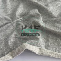 Silver %95 Pamuk %5 Sim Simli Diagonel İki İplik Kumaş