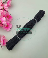 Kolber Güpür Bant Siyah | 6 Metre Fisto Şerit