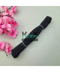 Kolber Güpür Bant Siyah | 6 Metre Fisto Şerit