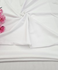 Beyaz Eşofman Takımı Dikimi için Hazır Set: 250x180 cm İki İplik + 100x70 cm Ribana Kumaş