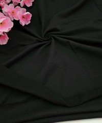 Siyah Eşofman Takımı Dikimi için Hazır Set: 250x180 cm İki İplik + 100x70 cm Ribana Kumaş