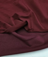 Bordo Eşofman Takımı Dikimi için Hazır Set: 250x180 cm İki İplik + 100x70 cm Ribana Kumaş