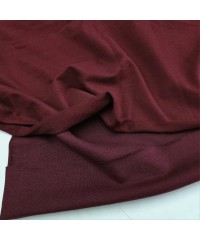 Bordo Eşofman Takımı Dikimi için Hazır Set: 250x180 cm İki İplik + 100x70 cm Ribana Kumaş
