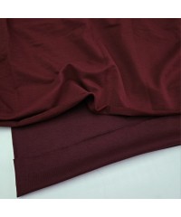 Bordo Eşofman Takımı Dikimi için Hazır Set: 250x180 cm İki İplik + 100x70 cm Ribana Kumaş