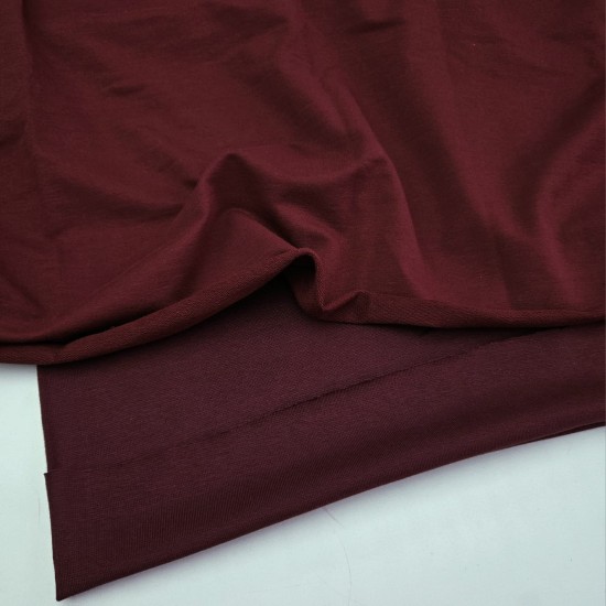 Bordo Eşofman Takımı Dikimi için Hazır Set: 250x180 cm İki İplik + 100x70 cm Ribana Kumaş