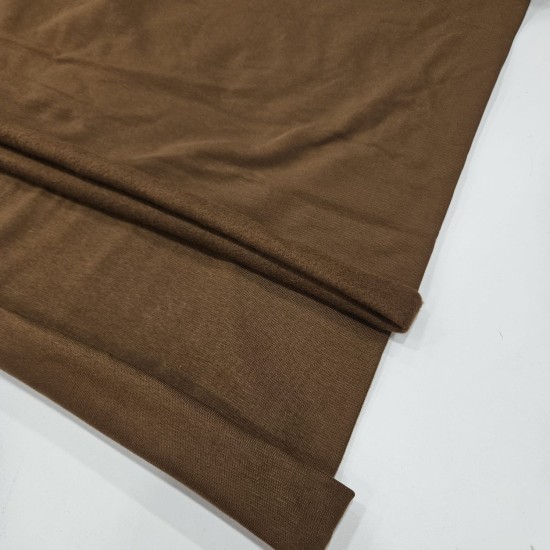 Kahve Şardonlu Eşofman Takımı Dikimi için Hazır Set: 250x180 cm İki İplik + 100x70 cm Ribana Kumaş