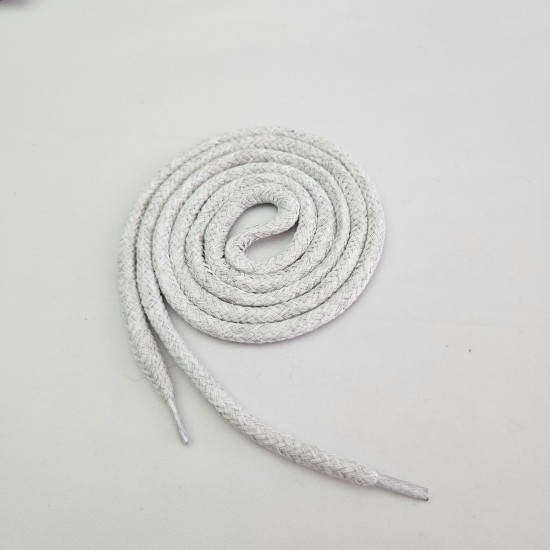 Pamuk Sweatshirt İpi | Plastik Uçlu 115 cm Kordon | Gri Melanj