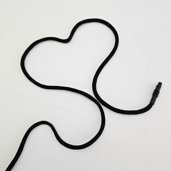 Özel Fırsat* Siyah 10'lu Kordon Bağcık 130 cm & No 5 Gümüş Renk 20'li Kuşgözü Set