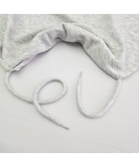 Pamuk Sweatshirt İpi | Plastik Uçlu 115 cm Kordon | Gri Melanj Pamuk Sweatshirt İpi | Plastik Uçlu 115 cm Kordon | Gri Melanj