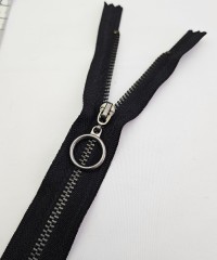 Yuvarlak Halka Fermuar | Mont-Çanta Fermuarı Uzunluk: 20 cm | Siyah Yuvarlak Halka Fermuar | Mont-Çanta Fermuarı Uzunluk: 20 cm | Siyah