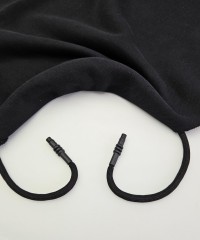 Sweatshirt İpi | Uçlamalı 130 cm Kordon | Siyah Sweatshirt İpi | Uçlamalı 130 cm Kordon | Siyah