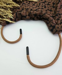 Sweatshirt İpi | Siyah Uçlamalı 94 cm Kordon | Karamel Sweatshirt İpi | Siyah Uçlamalı 94 cm Kordon | Karamel