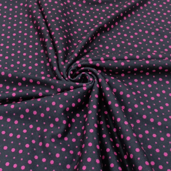 Puantiyeli Pike Kumaş |Pembe Puantiyeli Pike Kumaş |Pembe