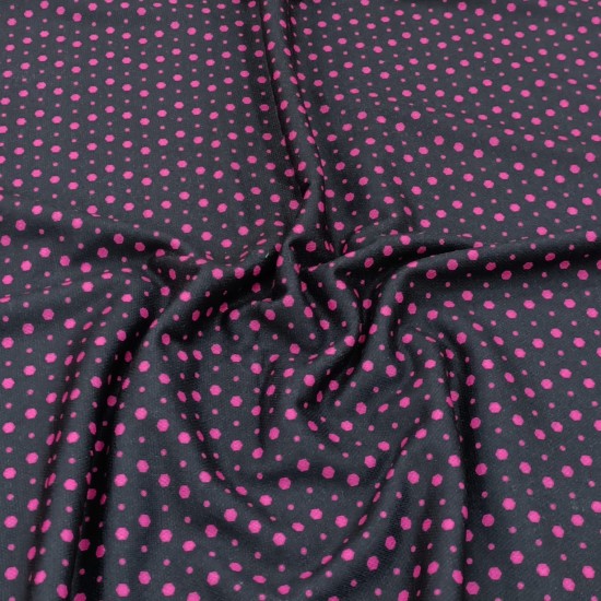 Puantiyeli Pike Kumaş |Pembe Puantiyeli Pike Kumaş |Pembe