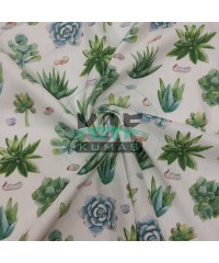 Baskılı %100 Pamuk Müslin Kumaş | Bitkiler