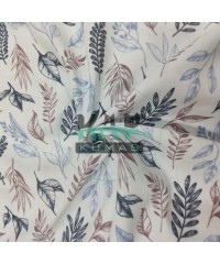 Baskılı %100 Pamuk Müslin Kumaş | Geniş En | Soft Dallar