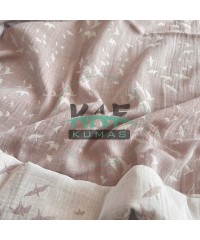  Jakarlı Krinkıl Müslin | 2 Katlı Bürümcük Kumaş | Kuş