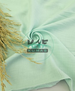 Krinkıl Müslin | 2 Katlı Bürümcük Kumaş | Su Yeşili