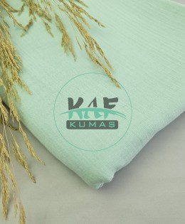 Krinkıl Müslin | 2 Katlı Bürümcük Kumaş | Su Yeşili