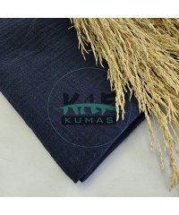 Krinkıl Müslin | 2 Katlı Bürümcük Kumaş | Lacivert Krinkıl Müslin | 2 Katlı Bürümcük Kumaş | Lacivert