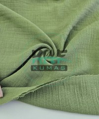 Krinkıl Müslin | 2 Katlı Bürümcük Kumaş | Açık Yeşim Krinkıl Müslin | 2 Katlı Bürümcük Kumaş | Açık Yeşim