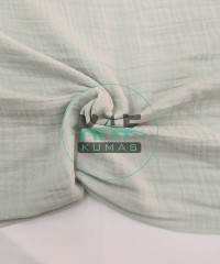 Krinkıl Müslin | 2 Katlı Bürümcük Kumaş | Mint Yeşili  Krinkıl Müslin | 2 Katlı Bürümcük Kumaş | Mint Yeşili