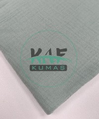 Krinkıl Müslin | 2 Katlı Bürümcük Kumaş | Buz Yeşili  Krinkıl Müslin | 2 Katlı Bürümcük Kumaş | Buz Yeşili