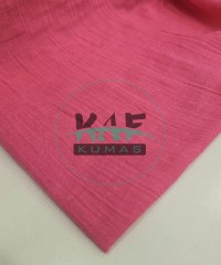 Krinkıl Müslin | 2 Katlı Bürümcük Kumaş | Fuşya