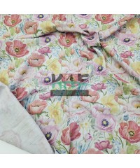 Baskılı %100 Pamuk 2 Katlı Gri Krinkıl Müslin Kumaş | Desen 4 Baskılı %100 Pamuk 2 Katlı Gri Krinkıl Müslin Kumaş | Desen 4