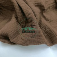Krinkıl Müslin | 2 Katlı Bürümcük Kumaş | Kahverengi Krinkıl Müslin | 2 Katlı Bürümcük Kumaş | Kahverengi