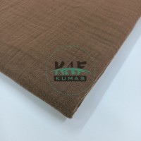 Krinkıl Müslin | 2 Katlı Bürümcük Kumaş | Kahverengi Krinkıl Müslin | 2 Katlı Bürümcük Kumaş | Kahverengi