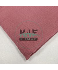 Krinkıl Müslin | 2 Katlı Bürümcük Kumaş | Pembe Kayısı  Krinkıl Müslin | 2 Katlı Bürümcük Kumaş | Pembe Kayısı