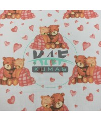 Krinkıl Müslin | 2 Katlı Bürümcük Kumaş | Sevgili Ayıcıklar