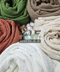 Pamuklu Multi Müslin Kumaş (3 katlı) | Kiremit Pamuklu Multi Müslin Kumaş (3 katlı) | Kiremit